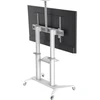Techly TV laikiklis Mobilus TV laikiklis 70-120" iki 140kg reguliuojamas su 2 lentynomis
