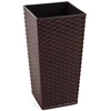 Lamela Plastikinis vazonas Finezja Rattan, 30 x 30 cm