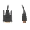 LANBERG CA-HDDV-20CU-0030-BK kabelis HDMI -> DVI-D 24+1 M/M Dual Link 4K 30Hz. juodas 3m