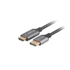 Lanberg kabelis Displayport - HDMI M/M 4K 1m juodai-sidabrinis