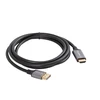 Lanberg Lanberg Displayport (M) -> HDMI (M) 1,8M 4K juodo sidabro adapterio laidas