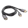 Lanberg kabelis HDMI(M) - DisplayPort(M) 1m 4K juoda