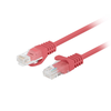 PATCHCORD KAT.6 UTP 0.5M RAUDONA FLUKE PASSED LANBERG 10-PACK