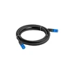 LANBERG patchcord cat.6A FTP LSZH CCA 0.5m juodas