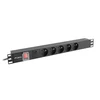 Lanberg stovo maitinimo juostelė PDU 19" 1U 16A 5x PL 2m juoda