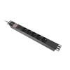 Lanberg stovo maitinimo juostelė PDU 19" 1U 16A 5x PL 2m juoda