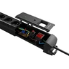 Lanberg elektros juosta SP1 1.5m 5x Schuko juoda