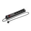 Lanberg maitinimo juosta SP1 1.5m 5x PL juoda