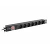 LANBERG PDU-07F-0200-BK PDU 1U 16A 7 sockets schuco 2m Juodas