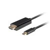 Lanberg USB-C į HDMI kabelis, 0,5 m 4K/60Hz, Juodas | Lanberg | USB-C į HDMI kabelis | CA-CMHD-10CU-0005-BK | 0,5 m