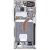 Dėklas LCD ekranas + jutiklinis blokas + priekinis dangtelis Samsung S908B Galaxy S22 Ultra Phantom Baltas (pakeitimų paketas)