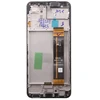 LCD ekranas + jutiklinis blokas + priekinis dangtelis Samsung A236 Galaxy A23 5G Juodas (servisų paketas)