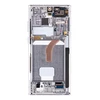 Dėklas LCD ekranas + jutiklinis blokas + priekinis dangtelis Samsung S908B Galaxy S22 Ultra Phantom Baltas (pakeitimų paketas)