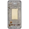LCD ekranas + jutiklinis skydelis + priekinis dangtelis Samsung A366B Galaxy A36 5G baltas (pakeitimo paketas)