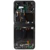LCD ekranas + lietimui jautrus skydelis + priekinis dangtelis Samsung F731 Galaxy Z Flip 5 5G pilkas (pakeitimo paketas)