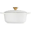 Le Creuset Cast iron puodas round Ø24cm / 4.2L baltas