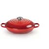 Virtuvinė Indų Rinkinys - Le Creuset Signature Ketaus Seklioji Keptuvė 350x375x110mm Vyšninė Raudona