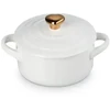 Le Creuset Mini Cocotte stoneware dish Ø10cm baltas