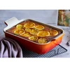 Le Creuset Rectangular baking dish Heritage stoneware 19x14cm / 1.1L oranžinis