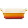 Le Creuset Rectangular baking dish Heritage stoneware 19x14cm / 1.1L oranžinis