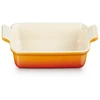 Le Creuset Rectangular baking dish Heritage stoneware 19x14cm / 1.1L oranžinis