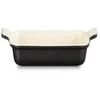 Le Creuset Rectangular Heritage Stoneware 19x14cm / 1,1L juodas