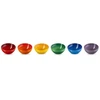 Le Creuset Set of 6 stoneware bowls 330ml in different colors