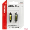 LED lemputės canbus C5W C10W 41 mm 2525 6 SMD balta 12 V 24 V amio-05009