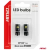 LED lemputės canbus W5W T10 2020 6SMD balta 12V 24V amio-05010