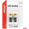 LED lemputės canbus W5W T10 3030 4SMD + 3020 1SMD balta 12V 24V amio-04990