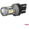 LED lemputės standard 7443 W21/5W 3030 15SMD balta 12V 24V amio-04998