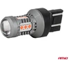 LED lemputės standartinės 7443 W21/5W 3030 15SMD raudonos 12V 24V amio-04999
