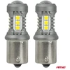LED lemputės standard bau15s py21w 3030 15smd balta 12v 24v amio-05001