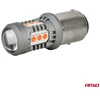 LED lemputės standard bay15d p21/5w 3030 15smd raudona 12v 24v amio-05004