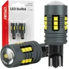 LED lemputės standard W16W T15 2525 18SMD balta 12V 24V amio-04994