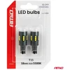 LED lemputės standard W16W T15 2525 18SMD balta 12V 24V amio-04994