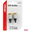 Żarówki led standard w16w t15 3030 8smd + 3020 1smd balta 12v 24v amio-04991