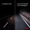 LED žibintų lemputės F25 Sidabrinis FULL CANBUS H8/H9/H11/H16 62W 12V 24V AMIO-04705