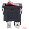 Rotorinis jungiklis su raudonu apšvietimu 20a 12v 24v amio-04440
