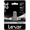Lexar | 2 viename USB atmintinė, kurios skaitymo greitis siekia 100 MB/s | „JumpDrive Dual Drive D400“ | 32 GB | C ir A tipo USB 3.1 | Pilkas
