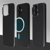 Dėklas Liavec Carbon Layer Magsafe Aramid Fiber Cover skirtas Apple iPhone 17 juodas