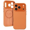 Liavec Silk Shield dėklas su Metal Camera Frame skirtas Apple iPhone 17 Pro Max oranžinės spalvos