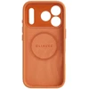 Liavec Silk Shield dėklas su Metal Camera Frame skirtas Apple iPhone 17 Pro Max oranžinės spalvos