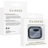 Liavec SlideLock dėklas telefonui AirPods Pro 3 transparent-mėlynas