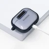 Liavec SlideLock dėklas telefonui AirPods Pro 3 transparent-mėlynas