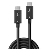 Thunderbolt Laidas - LINDY Thunderbolt 4 Laidas, 40Gbps, 100W PD, 1 m, Juodas