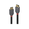 DisplayPort Kabelis - LINDY Anthra Line DisplayPort 1.2 Kabelis, M/M, 7.5 m, Juodas