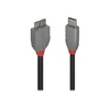 USB Kabelis - LINDY Anthra Line USB 3.2 Type C į Micro-B Laidas, M/M, 5Gbps, 1 m, Juodas