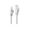 Tinklo Kabelis - LINDY Cat.6 U/UTP Tinklo Kabelis, RJ45, M/M, 250MHz, CCA, 0.3 m, Baltas