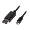 DisplayPort Kabelis - LINDY Mini DP į DP Kabelis, 2 m, Juodas